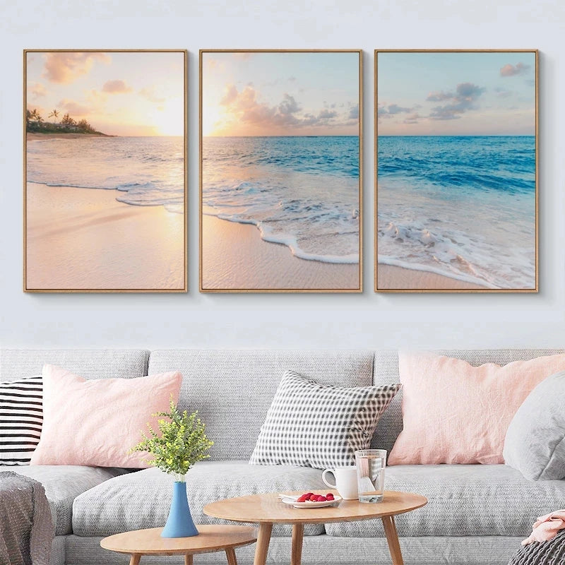 Natural Seascape Blue Sea Beach Landscape Posters and Prints Modern Canvas Painting Wall Art Picture for Living Room Pintura    Your Coastal Marketplace | Shoreshopper.com