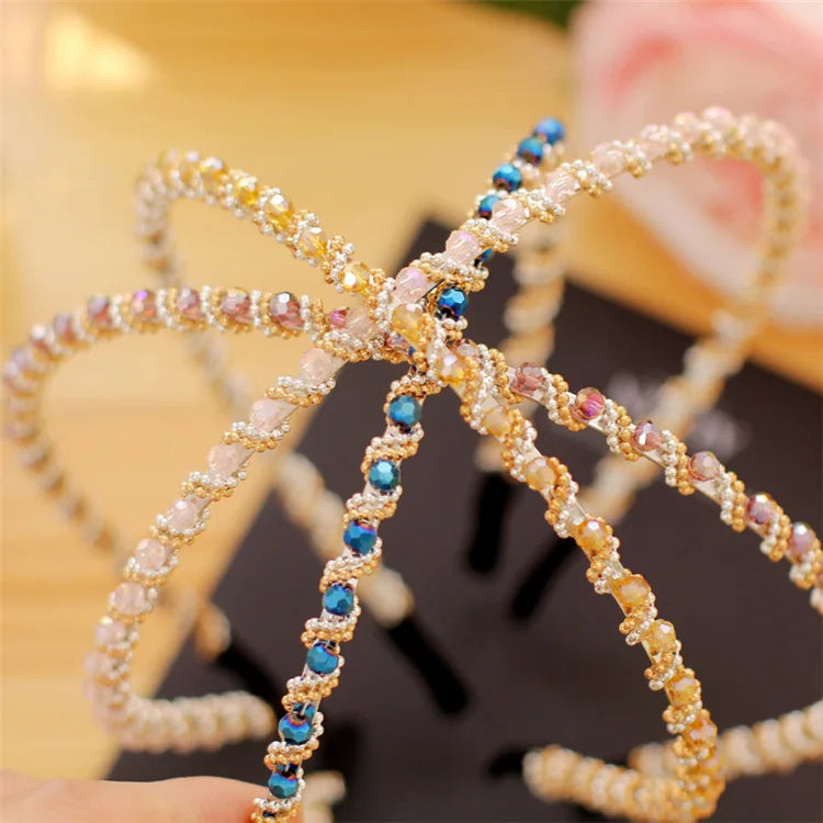 Headwear Fashion Women Hair Hoop Ladies Crystal Rhinestone Pearl Hairband Headband Head Piece Hair Band Accessories    Your Coastal Marketplace | Shoreshopper.com