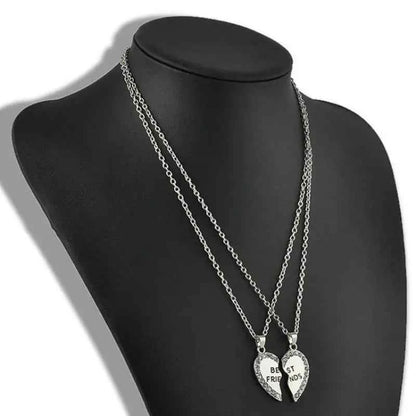 Gooden Friends Love English Pendant Pendant Necklace Fashion Two Rhinestones Alloy Flap Best Friends Necklace New Product Launch