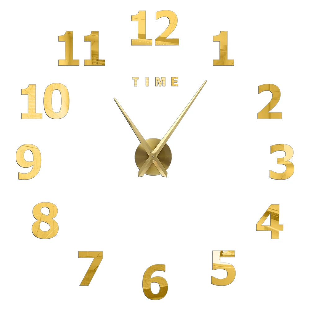 2D/3D Large Roman Numeral Acrylic Mirror Wall Clock Sticker Fashion DIY Quartz Clocks Watch Home Decoration Living Room Stickers    Home Decor Supply | Online Retail | ShoreShopper.com