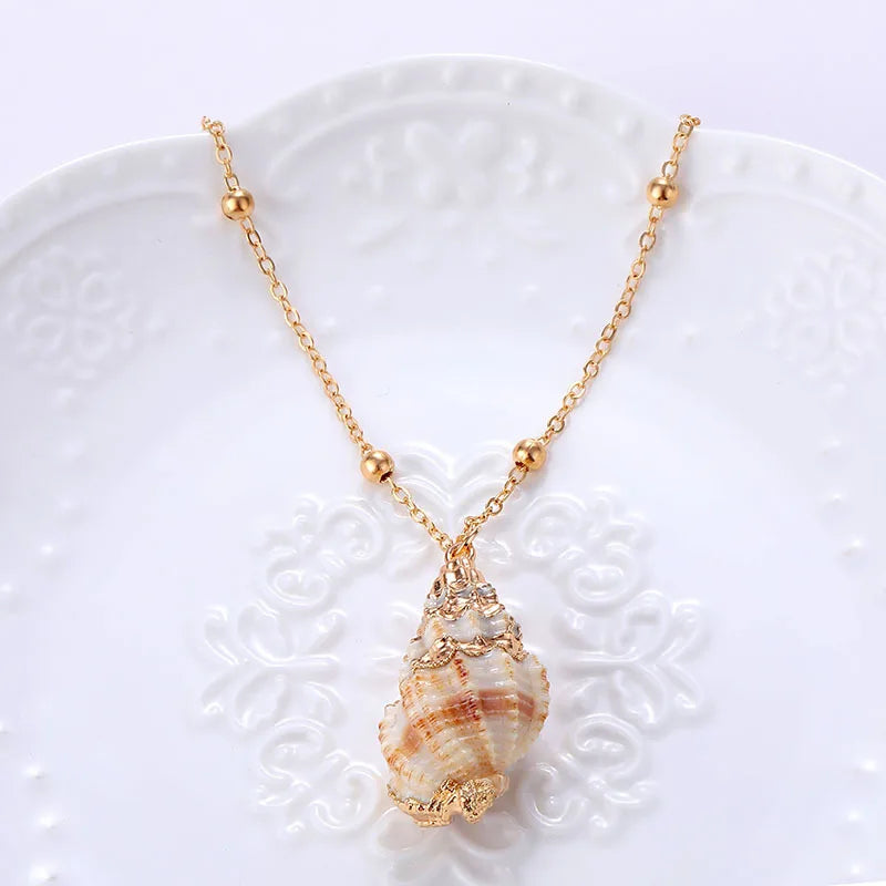 Hot Selling Various Styles of Women Natural Shell Necklace Summer Beach Jewelry Shopify Dropshipping Boho Necklaces    Home Decor Supply | Online Retail | ShoreShopper.com