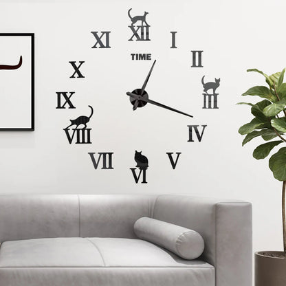 Large Wall Clock Quartz Needle 3D DIY 27" 37" or 47" Wall Clock    Home Decor Supply | Online Retail | ShoreShopper.com
