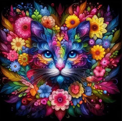 Wholesale Diamond Art Painting Art Cat- Round Diamond Painting for Home Wall Decor    Home Decor Supply | Online Retail | ShoreShopper.com