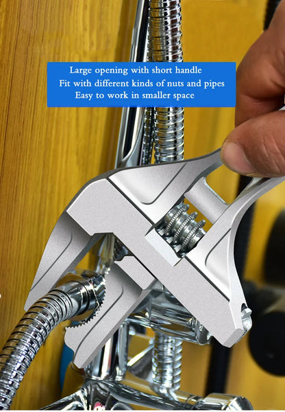 Adjustable Wrench Universal Monkey Spanner Multi-function plumbing Hand Tools Nut Sink Wrench Bathroom Pipe Large Open Spanner    Home Decor Supply | Online Retail | ShoreShopper.com