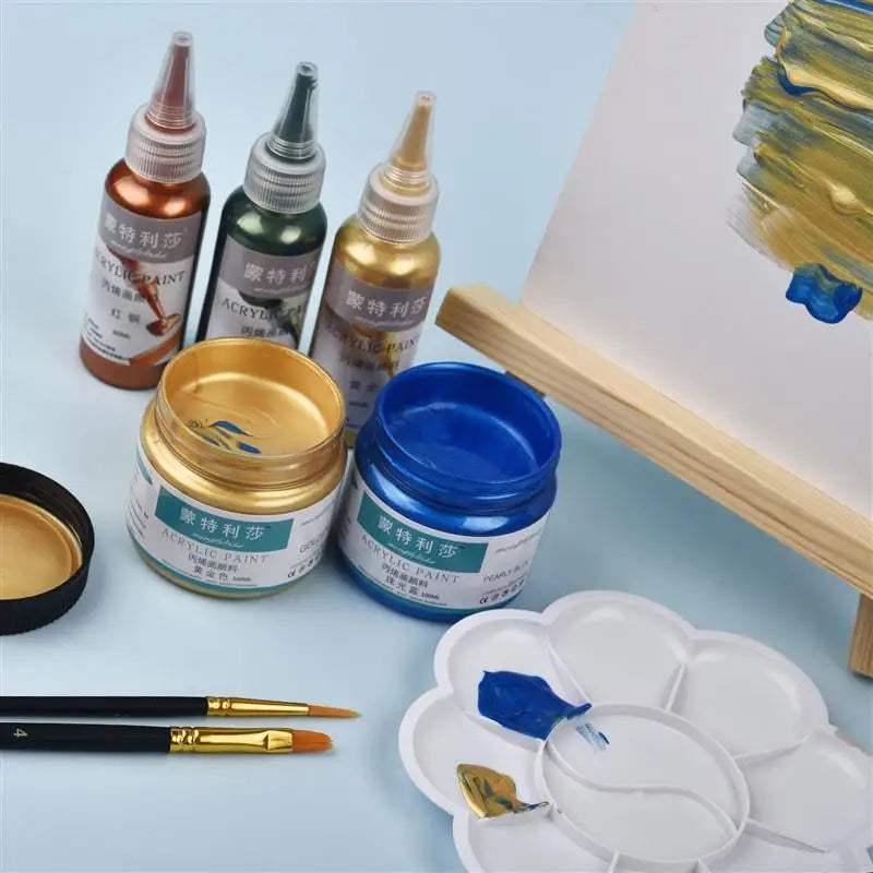 New 60ml Gold Paint Metallic Acrylic Paint,Waterproof Not Faded For Statuary Coloring DIY Hand Clothes Painted Graffiti Pigments    Home Decor Supply | Online Retail | ShoreShopper.com