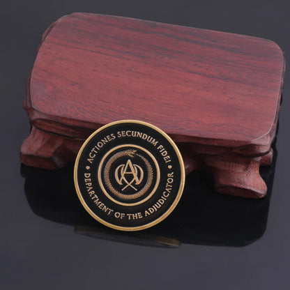 Big Size John Wick 4 Blood Oath Marker Coin Keychain Gold and Adjudicator Coin Metal Prop Accessories Collection Gift - ShoreCo.Shop