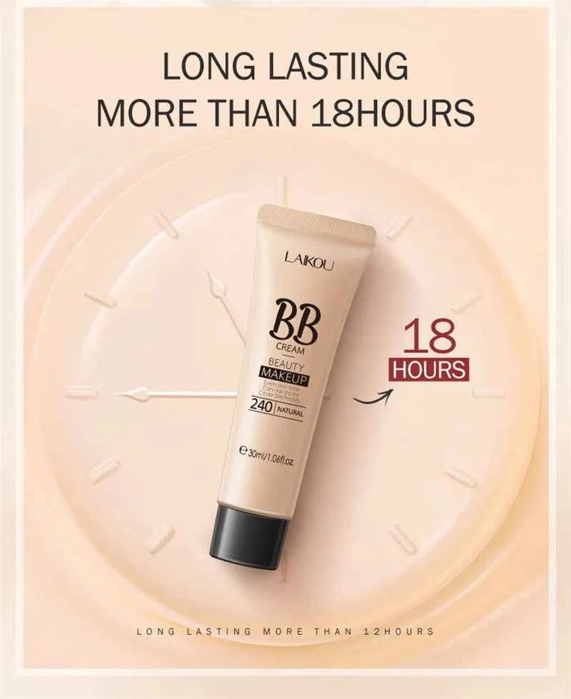 BB Cream Base Makeup Long Lasting Waterproof Brighten Skin Tone Cover Blemishes 30ml Concealer Foundation Liquid Face Makeup