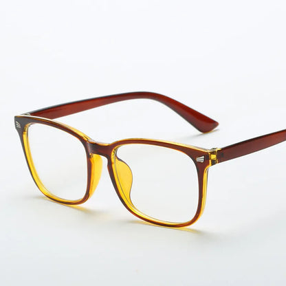 Fashion unisex Square glasses plain glasses full frame glasses for men and women radiation protection Optical glasses - ShoreCo.Shop