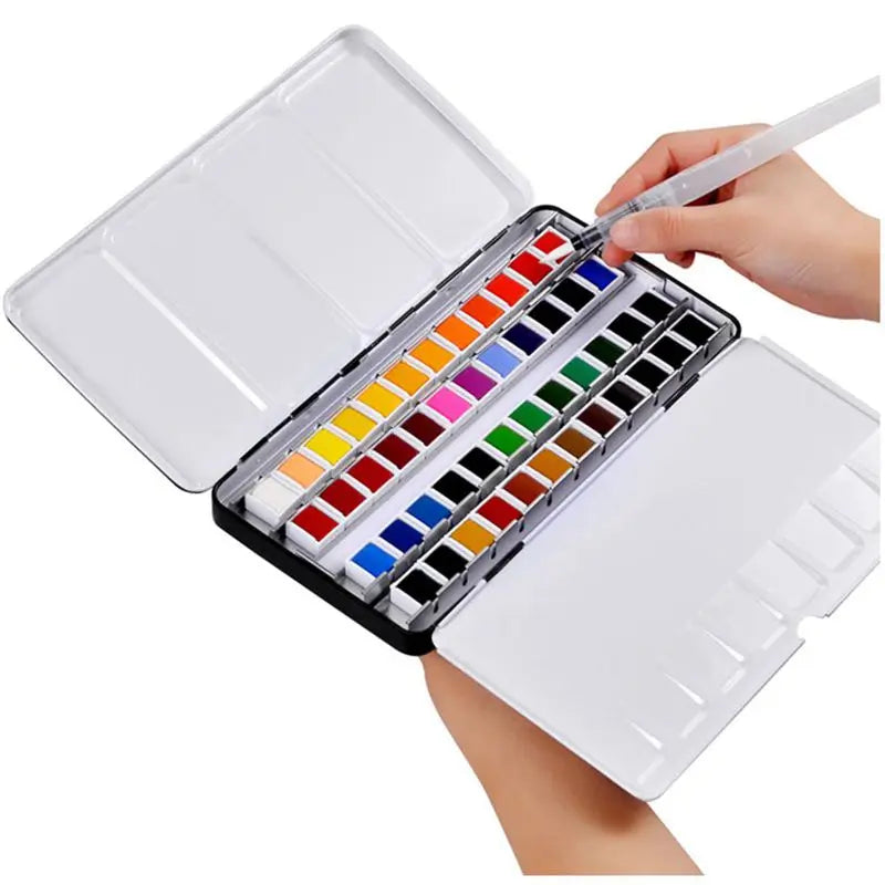 Superior Professional Solid Watercolor Paints Set With Water Brush Pen Water Color Paint Acuarelas Art Supplies For Artist    Home Decor Supply | Online Retail | ShoreShopper.com