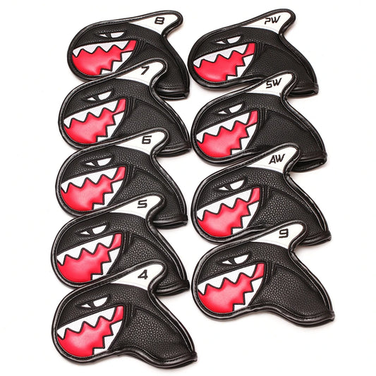 New 9pcs / Set Cool Golf Irons Headcovers  #4-9PAS Golf Iron Set Head Covers  for Man Women - ShoreCo.Shop