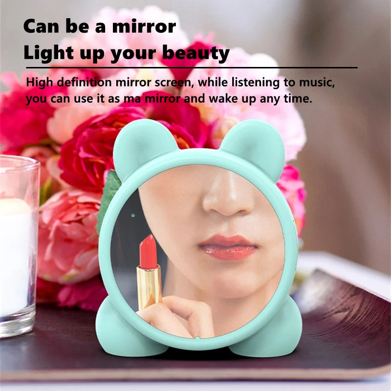 Bluetooth Mirror Table Clock Kids Alarm Clock Cute Cat Digital Alarm Clock For Kids Bedside Clock Children'S Sleep Led Clocks    Home Decor Supply | Online Retail | ShoreShopper.com