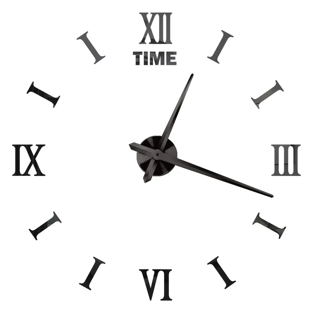 Large Wall Clock Quartz Needle 3D DIY 27" 37" or 47" Wall Clock    Home Decor Supply | Online Retail | ShoreShopper.com