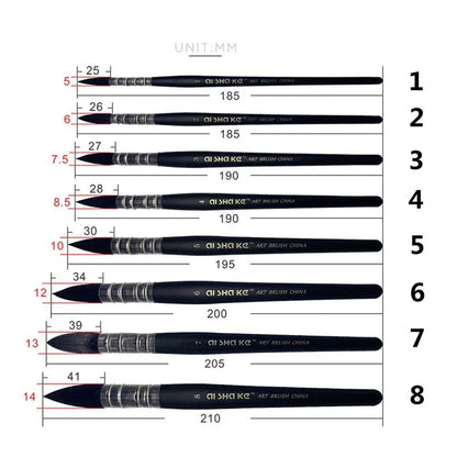 1pc Mop Watercolor Paint Brush Artist Nylon Round Painting Brushes for Acrylic Water Color Gouache Oil Painting Art Supplies    Home Decor Supply | Online Retail | ShoreShopper.com
