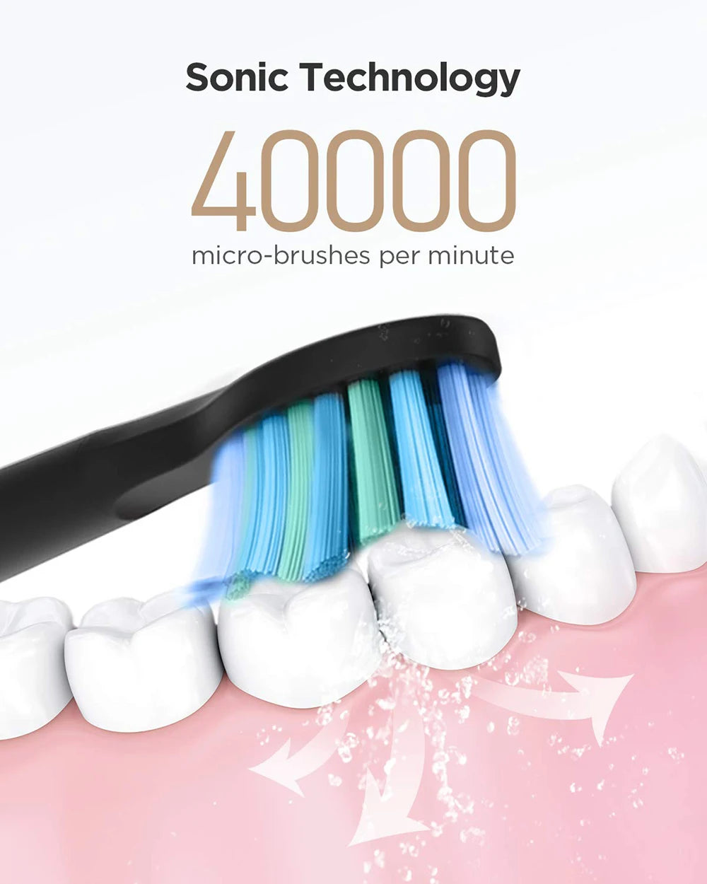 Fairywill Electric Sonic Toothbrush FW-507 USB Charge Rechargeable Adult Waterproof Electronic Tooth Brushes Replacement Heads s - ShoreCo.Shop