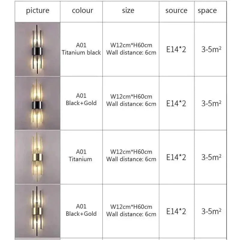 Modern LED Crystal Wall Sconce - Luxury Indoor Decorative Lighting - ShoreCo.Shop