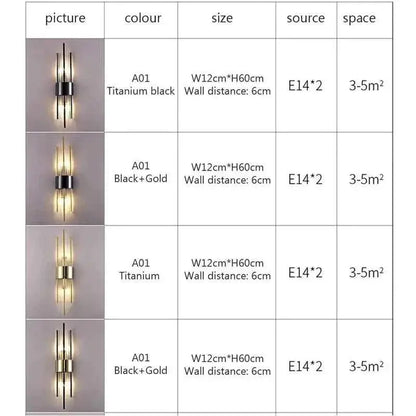 Modern LED Crystal Wall Sconce - Luxury Indoor Decorative Lighting - ShoreCo.Shop