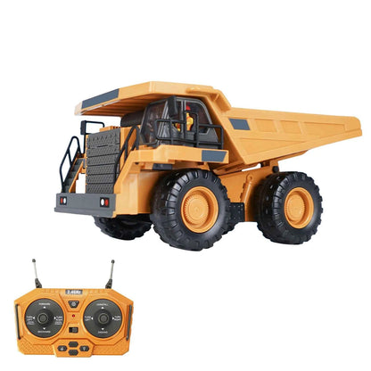 RC Excavator 1/20 2.4GHz 11CH RC Construction Truck Engineering Vehicles Educational Toys for Kids with Light Music