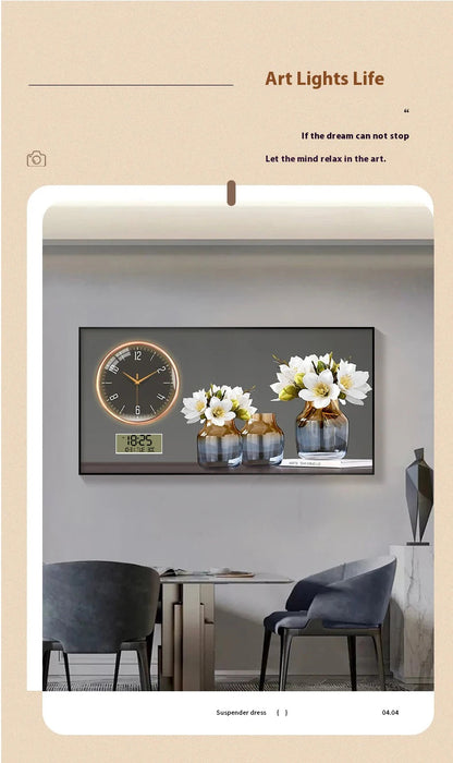 Large Size Aluminum alloy framed Artwork Wall Clock, Luxurious Muted Quartz Clock for Home Decor,living Room,bed Room Décor    Home Decor Supply | Online Retail | ShoreShopper.com