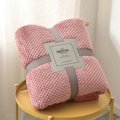 Fluffy Coral Velvet Blanket Flannel Plush Comfortable Thickened and Warm Soft Sofa Throw Blanket for Air-Conditioned Room Luxury    Your Coastal Marketplace | Shoreshopper.com