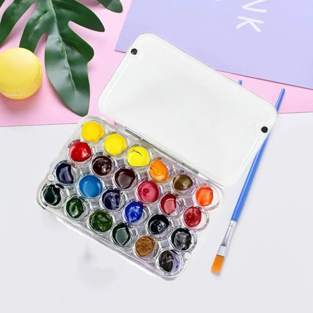 Art Supplies 24 Grids Mini Watercolor Palette Transparent Empty Watercolor Paint Tray Sealed Acrylic Paint Box Student Outing    Home Decor Supply | Online Retail | ShoreShopper.com