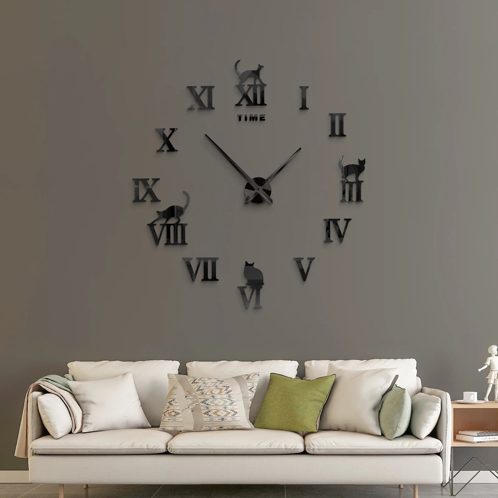 Large Wall Clock Quartz Needle 3D DIY 27" 37" or 47" Wall Clock    Home Decor Supply | Online Retail | ShoreShopper.com