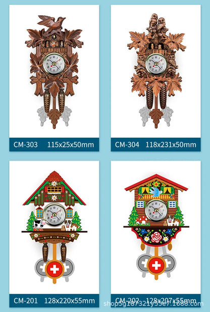 Wooden Hanging Wall Clock Bird Alarm Clock Cuckoo Clocks For Home Decoration Quartz Watch Decorative Home Decor    Home Decor Supply | Online Retail | ShoreShopper.com