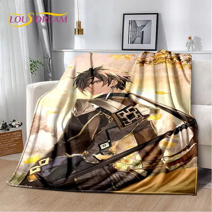 Genshin Impact Cartoon Game Soft Plush Blanket,Flannel Blanket Throw Blanket for Living Room Bedroom Bed Sofa Picnic Cover Kids    Your Coastal Marketplace | Shoreshopper.com
