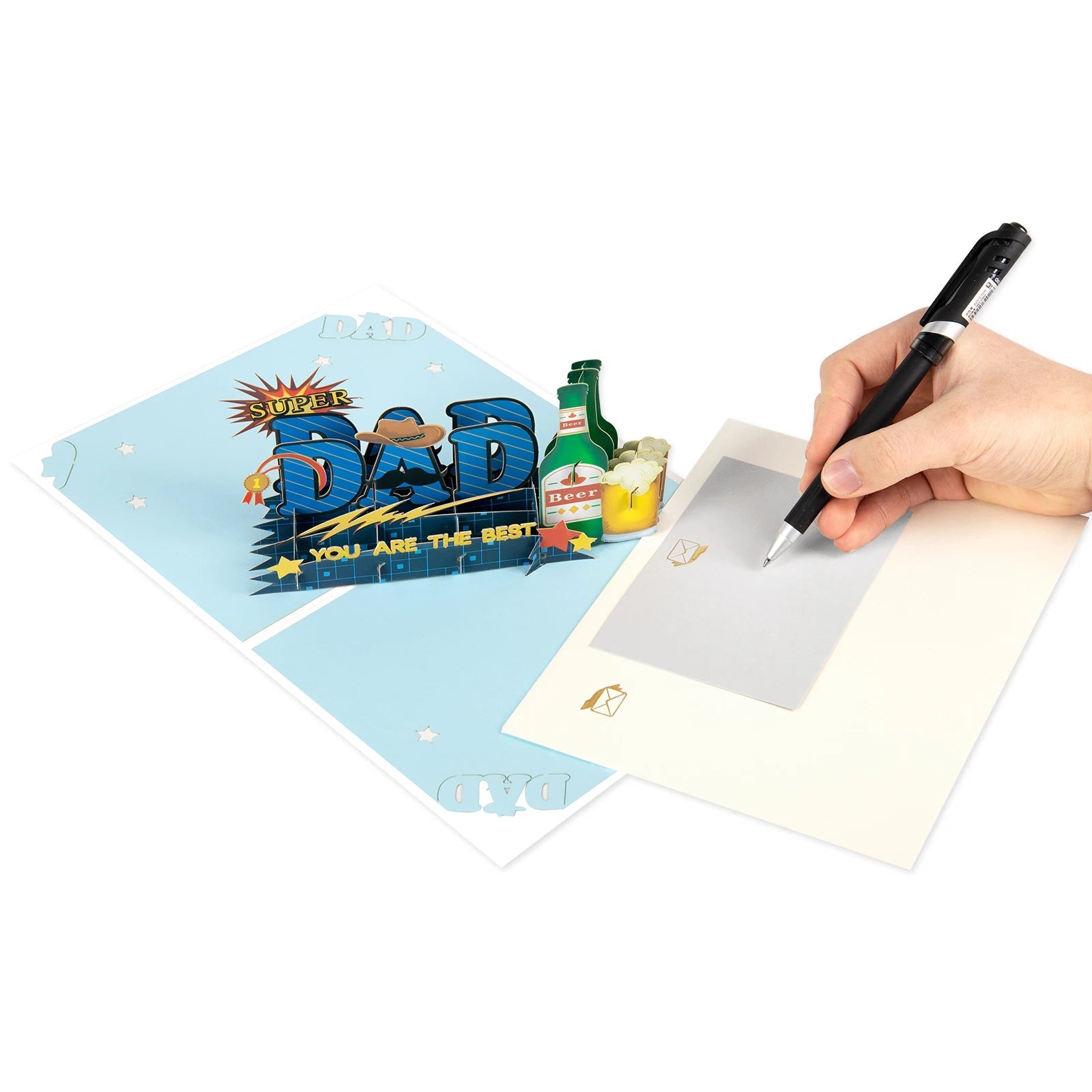 3D Pop-Up Father's Day Greeting Card Unique Handmade Gift for Dad Birthday Card with Notecard    Your Coastal Marketplace | Shoreshopper.com