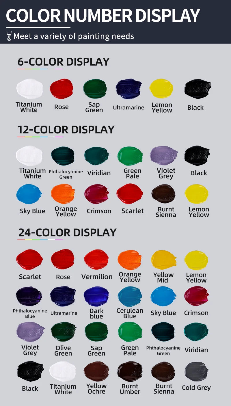 30ml Acrylic Paint for Wall Painting Waterproof And Sun Resistant Art Student Painting Materials Textile DIY Graffiti    Home Decor Supply | Online Retail | ShoreShopper.com