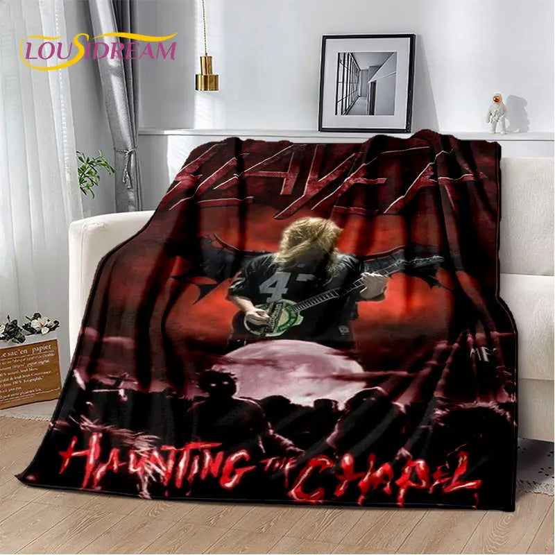 Slayer Heavy Metal Band Soft Plush Blanket,Flannel Blanket Throw Blanket for Living Room Bedroom Bed Sofa Picnic Cover Warm Kids    Your Coastal Marketplace | Shoreshopper.com
