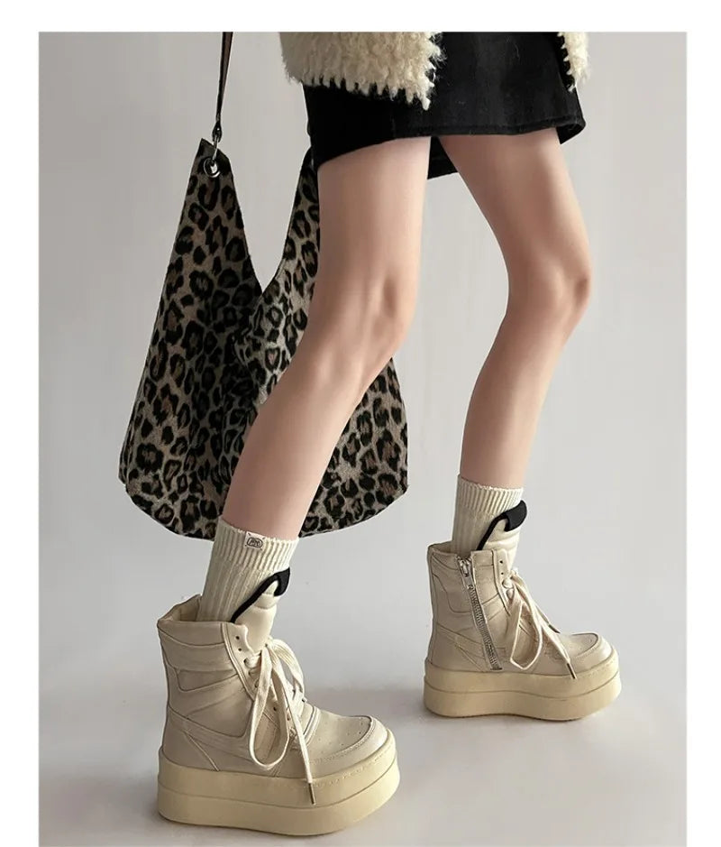 Shoes for Women Women's Ankle Boots Trendy Retro High-top Women's Shoes Fashion Casual Chunky Platform Luxury Designer Sneakers    Your Coastal Marketplace | Shoreshopper.com