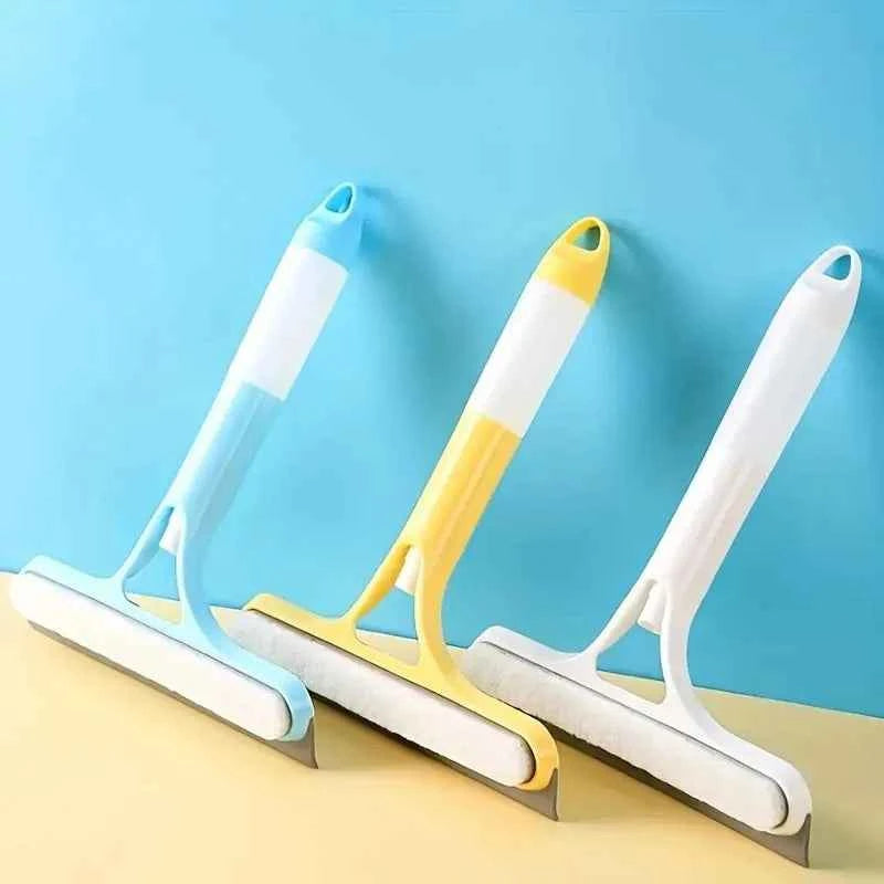Household multi-function glass cleaning mirror with watering can 3-in-1 glass scraper window scraper