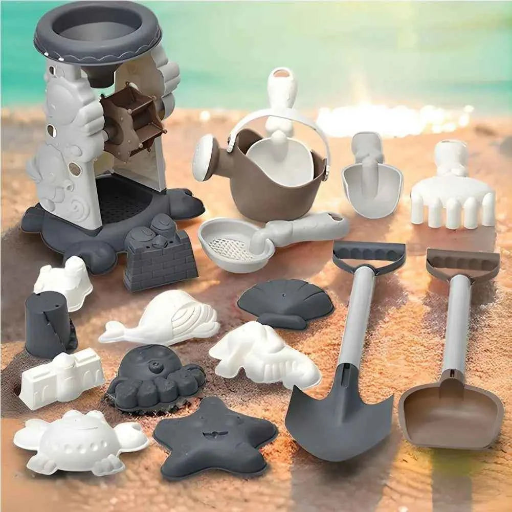 Beach Toys Set Summer Outdoor Games Sand Play Plastic Watering Bottle Shovels Panda Beach Water Game Toy Tools Gift