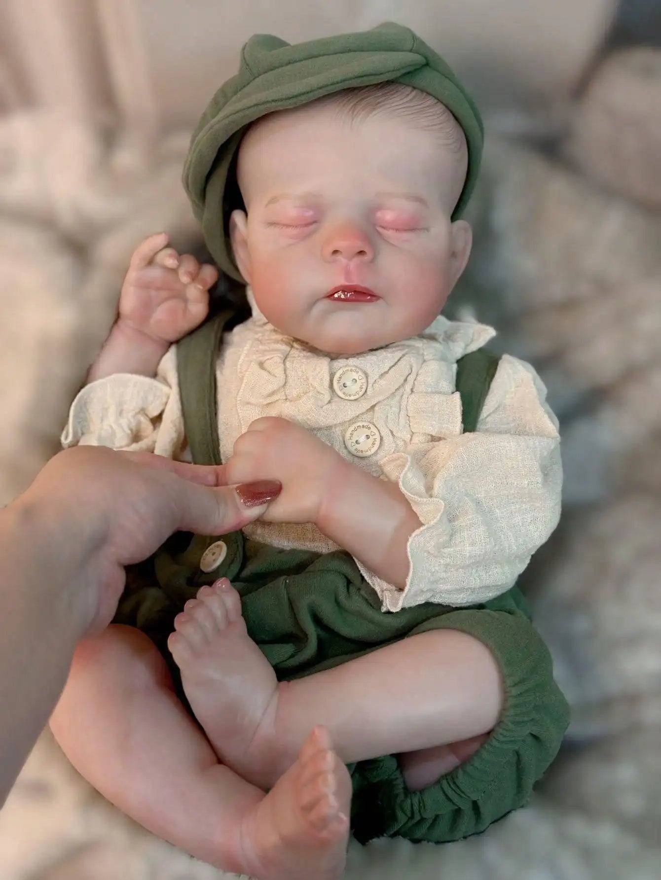 18-Inch Adorable Eric Reborn Baby Doll Sleeping Pose | Flexible Cloth Body, Collectible Art Gift    Home Decor Supply | Online Retail | ShoreShopper.com