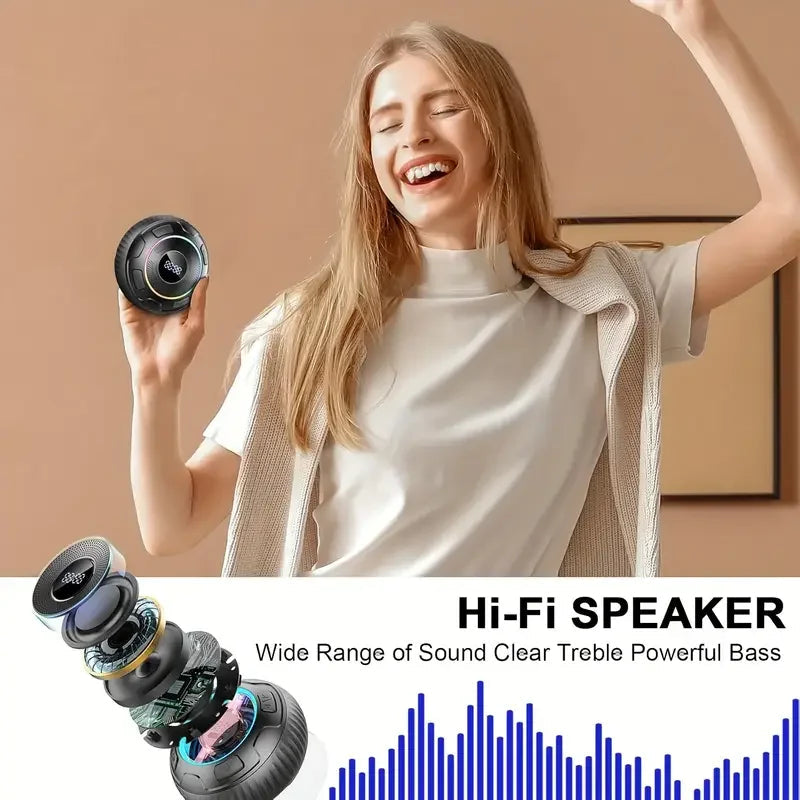 2026 Wireless Speaker S5 IPX7 Waterproof ENC Speakers IPX7 Waterproof Built-in Mic 10 hours Bluetooth Shower Speakers subwoofer    Home Decor Supply | Online Retail | ShoreShopper.com
