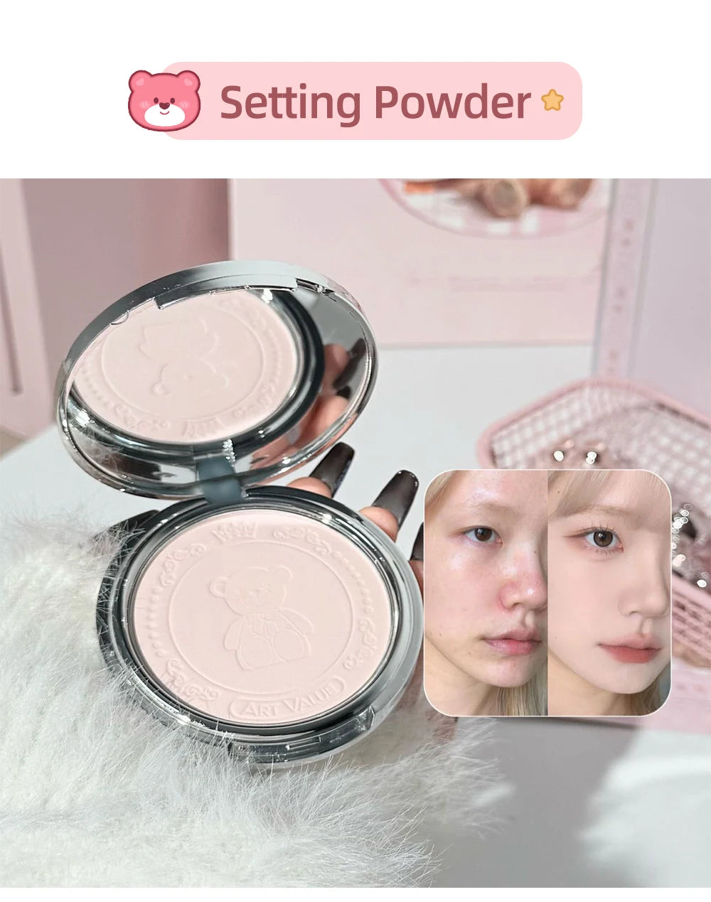 ART VALUE 7PC Makeup Sets Include 3 Colors Matte Lip Mud,1 Pressed Powder,1 Blush,1 Eyes Palette,1 Necklace Beauty Makeup Sets - ShoreCo.Shop