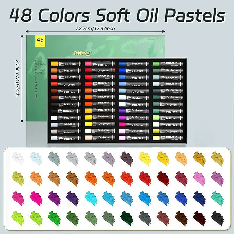 Artists Oil Pastels Set of 48/36/24/12Colors,for Painting,Blending,Art Supplies for Classroom,Beginners,Adults,Students,Teachers    Home Decor Supply | Online Retail | ShoreShopper.com