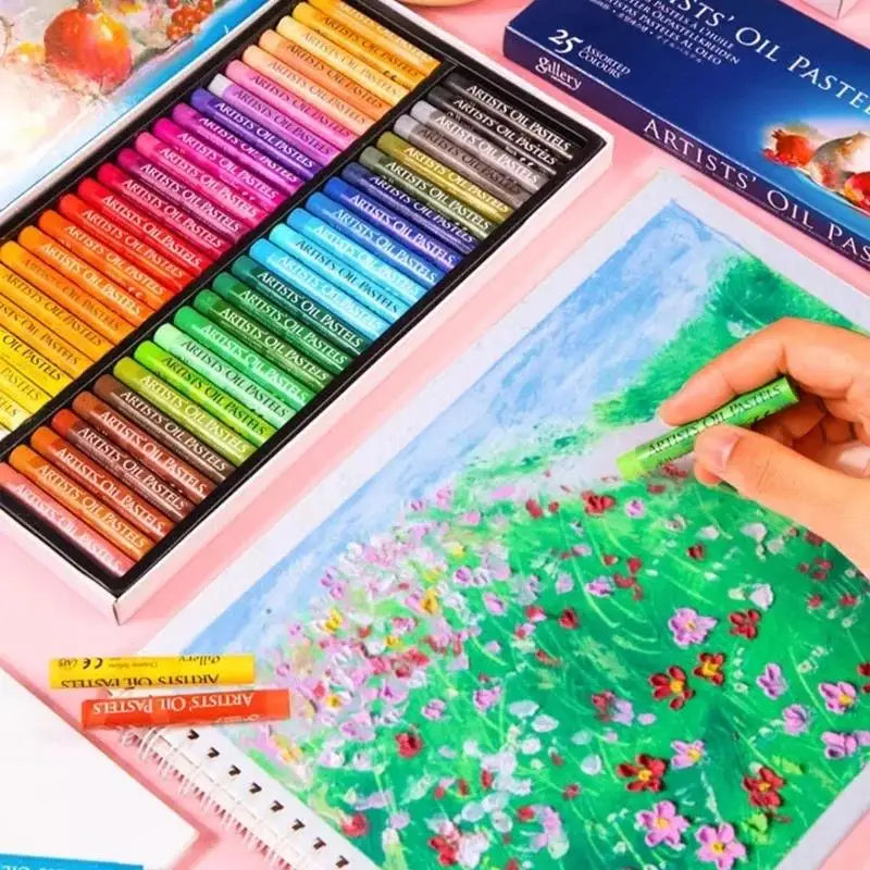 Artists' Soft Oil Pastels, Professional Set of 12/25/48 Assorted Color, Water-Soluble Non-toxic Drawing Supplies    Home Decor Supply | Online Retail | ShoreShopper.com