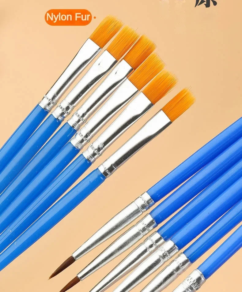10/20/50Pcs Painting Brushes Set Art Round / Flat Brushs Nylon Hair Paint Brushes Pen for Oil Acrylic Watercolor Art Supplies    Home Decor Supply | Online Retail | ShoreShopper.com