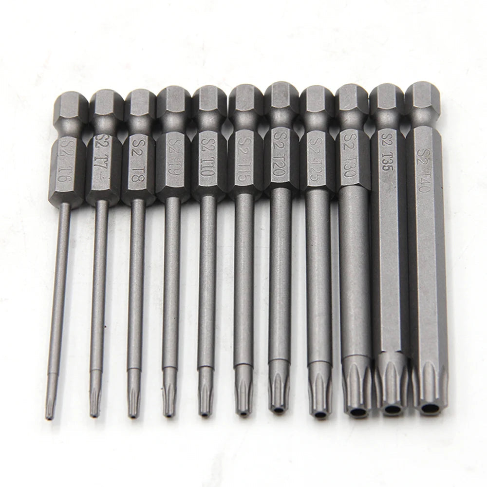 50-75-100mm Hollow Plum Blossom Extended S2 Bit Hexagon Handle Screwdriver Bit Screwdriver Tool Set    Home Decor Supply | Online Retail | ShoreShopper.com