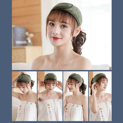 Women Headbands Wash Cosmetic Facial Caps Shower Makeup Head Band Hairband Tiara Turban Turban