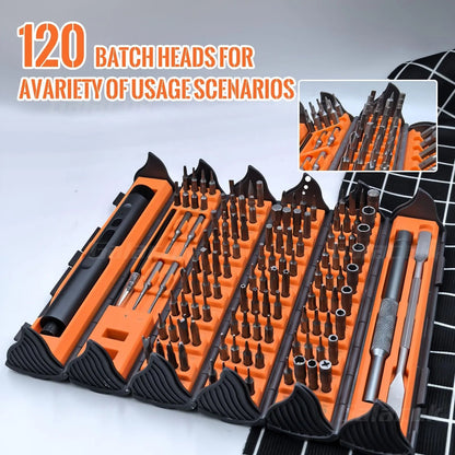138 in 1 Electric Precision Screwdriver Set Mini Repair Tool Kit with 122 Magnetic Phillips Torx Bits for iPhone Watch Camera PC    Home Decor Supply | Online Retail | ShoreShopper.com