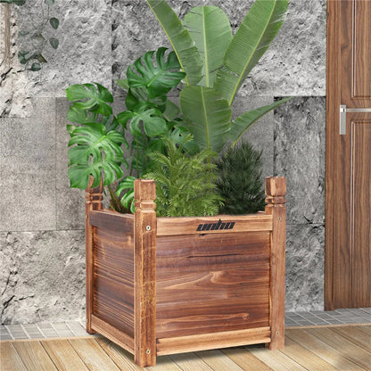 Wooden Raised Flower Bed Indoor Outdoor Vegetable Herb Planter Pot Garden Bed Flower Display    Home Decor Supply | Online Retail | ShoreShopper.com
