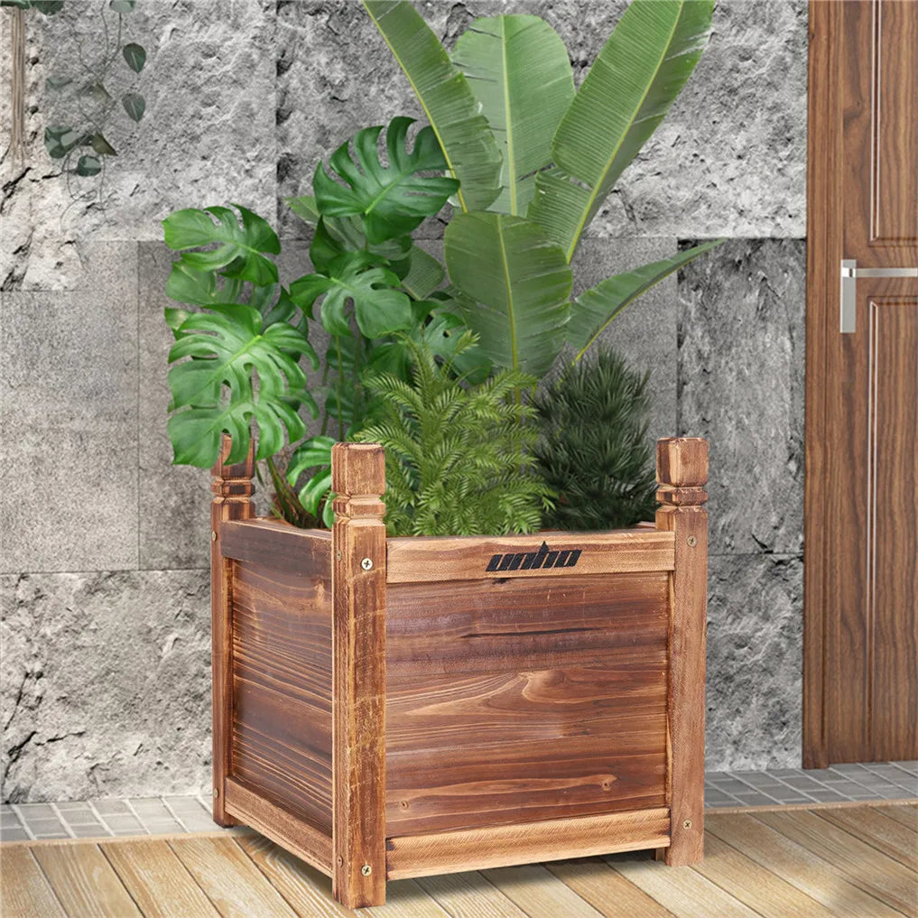 Wooden Raised Flower Bed Indoor Outdoor Vegetable Herb Planter Pot Garden Bed Flower Display    Home Decor Supply | Online Retail | ShoreShopper.com