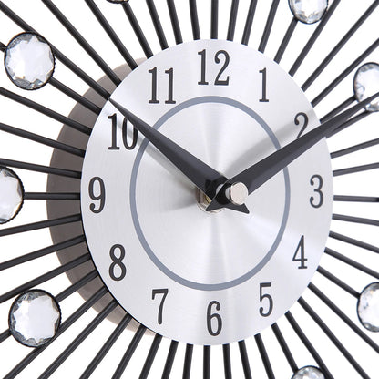 DIY Modern Design Large Wall Clock Quartz Movement Hanging Circle Decor Battery Powered Jeweled Artistic Clock for Living Room    Home Decor Supply | Online Retail | ShoreShopper.com
