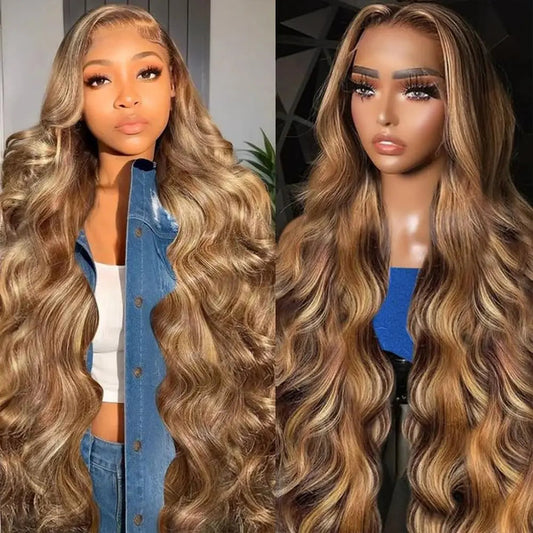 P4/27 Highlight Human Hair Wigs Body Wave 220 Density Ombre 13x6 HD Lace Front Wigs Pre Plucked 13x4 Lace Frontal Wigs For Women    Home Decor Supply | Online Retail | ShoreShopper.com