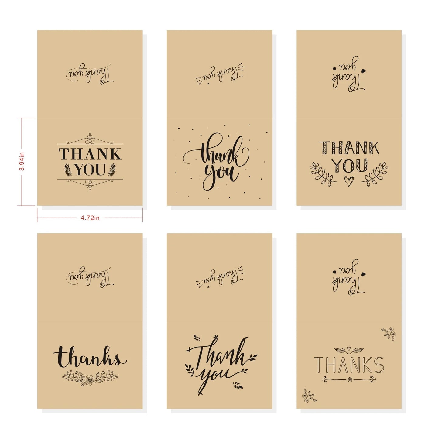 36-Pack Father's Day Thank You Dad Cards with Kraft Envelopes & Stickers, 3.9x5, 6 Designs for Business,Graduations&Memorials    Your Coastal Marketplace | Shoreshopper.com