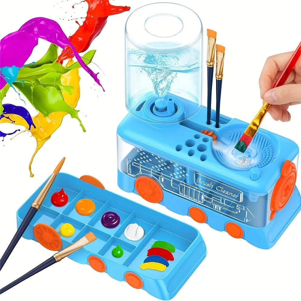5-in-1 Art Supplies Kit with Water Wheel, Brush Holder & Palette - Watercolor & Acrylic Painting Set for Adults & Students    Home Decor Supply | Online Retail | ShoreShopper.com