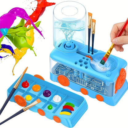 5-in-1 Art Supplies Kit with Water Wheel, Brush Holder & Palette - Watercolor & Acrylic Painting Set for Adults & Students    Home Decor Supply | Online Retail | ShoreShopper.com
