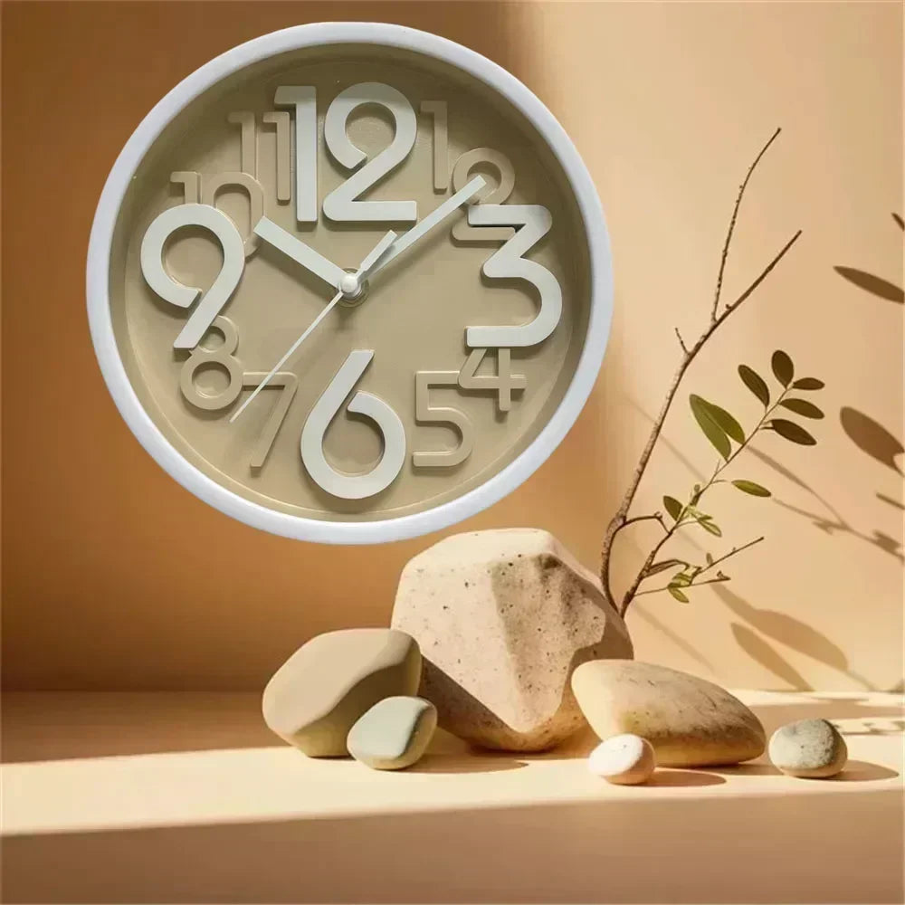 Children's Study Non-Ticking Wall Clock Luxury Silent Battery Operated Round Wall Clock for  Modern Simple Style Home Decor    Home Decor Supply | Online Retail | ShoreShopper.com